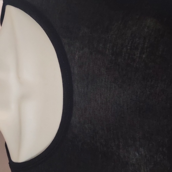 Zara Black Long-Sleeve Scoop Neck Top with Side Ties - Size SMALL - Picture 6 of 7